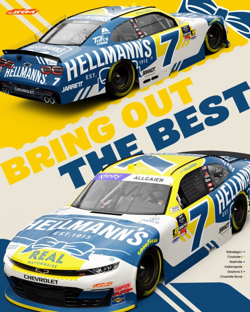 Helmann's Nascar racing car poster